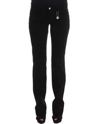 CoSTUME NATIONAL - Cotton Slim Fit Bootcut Jeans Black Sig30120 - Lyst