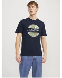 Jack & Jones - T-shirt mit bedrucktem rundhals-t-shirt - Lyst