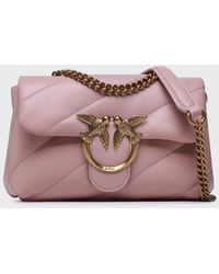 Pinko - Pinko Gesteppte Tasche Aus Echtem Leder Mit Kettenriemen 100039 A0F2 O81Q Für Damen - Lyst
