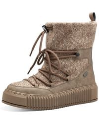 Marco Tozzi - Stiefel Stiefel Winterschuhe 2-26290-41 344 Taupe Comb Textil/Synthetik Mit Mt Feel Für Damen - Lyst