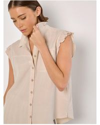 Apricot - Bluse Mit Rüschensaum Für Damen - Lyst