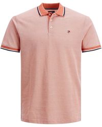 Jack & Jones - Poloshirt bluwin polo kurzarmshirt mit kontrastdetails und stickerei - Lyst