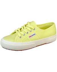 Superga - Low sneaker 2750 cotu low top s000010 atc sunny lime baumwolle - Lyst