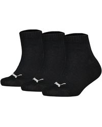 PUMA - Kinder Quarter Socken, 3Er Pack Plain Quarter 3P, Logos, Einfarbig - Lyst