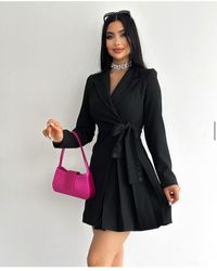 ZF BUTİK - Jackenkleid Mit Seitlichen Falten Und Knöpfen Für Damen - Lyst