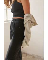 Trendyol - E, nachhaltigere mom-jeans mit hoher taille und detail - Lyst