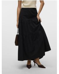 Vero Moda - A-Linien Rock Vmtilda Hohe Taille Langer Rock Für Damen - Lyst