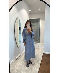 My Blog - Grauer Modal-Hemdkleid-Anzug – 51153 Für Damen - Lyst