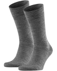 FALKE - Socken 2er pack sensitiv berlin, kurzstrumpf, komfortbund, uni - Lyst