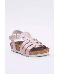 Trendyol - Glänzende Sandalen Mit Klettverschluss Für Große/Kleine Mädchen Für Damen - Lyst