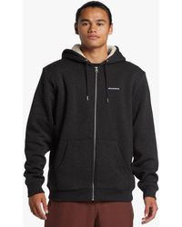 Quiksilver - Sherpa-Hoodie Mit Reißverschluss – Polyester, 300 G/M², Normale Passform Für Herren - Lyst