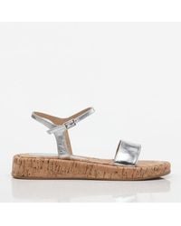 Hotiç - Flache Sandalen Aus Echtem Laméleder Für Damen - Lyst