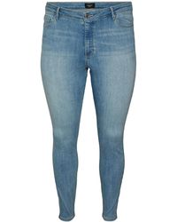 Vero Moda - Vero moda curve jeans /mädchen, hell - Lyst