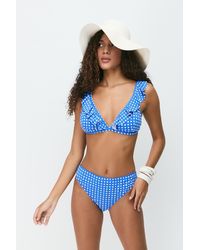 C&City - Triangel-bikini-set mit rüschen 3277 marineblau - Lyst