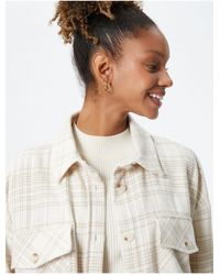 Koton - Hemdjacke Mit Pattentasche, Weicher Textur Für Damen - Lyst