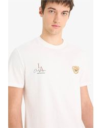 Defacto - 100 Baumwolle, Reguläre Passform, Rundhalsausschnitt, Bedrucktes Kurzarm-T-Shirt Für Herren - Lyst