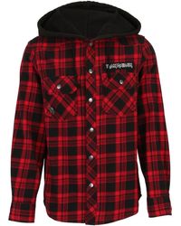 BRANDIT - Iron Maiden Checkshirt Sweathood Eddy Für Herren - Lyst