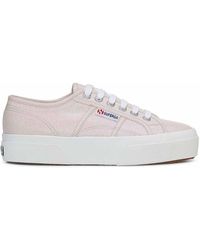 Superga - 2740 Platform Lame Plateau Sneaker Für Damen - Lyst