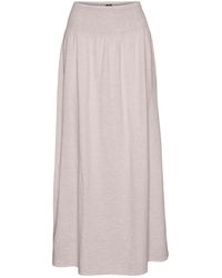 Vero Moda - Rock Vmlinn Hohe Taille Langer Rock Für Damen - Lyst