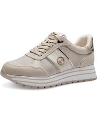 Tamaris - Low Sneaker Low Top 1-23727-42 Creme 430 Ivory Comb Lederimitat/ Textil Mit Removable Sock Für Damen - Lyst