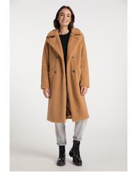 myMo - Mantel Aus Lammfellimitat Für Damen - Lyst