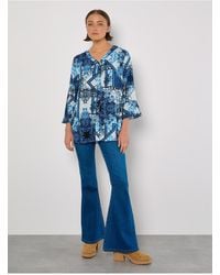 Apricot - Bluse Mit Schaldruck Für Damen - Lyst