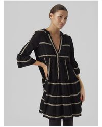 Vero Moda - Tunika-Oberteil Vmdicthe 3/4 Çi̇Zgi̇Li̇ Emb Tuni̇K Wvn Für Damen - Lyst