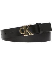 Calvin Klein - Schnalle Mit Monogramm-Plakette, 25 Mm Für Damen - Lyst