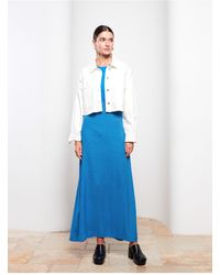 LC Waikiki - Gemusterter, Ausgestellter Rock Aus Viskose – Elastische Taille Für Damen - Lyst