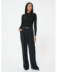 Koton - Leichter Strickpullover Mit Kordelzug Stehkragen Basismodell Für Damen - Lyst