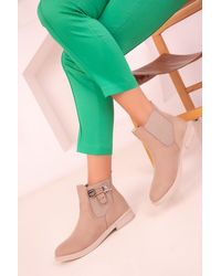 Soho - Stiefel & Stiefeletten Aus Wildleder Für Damen - Lyst