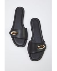 Trendyol - Stilvolle Hausschuhe Mit Schwarzen Metallverzierungen Für Damen - Lyst