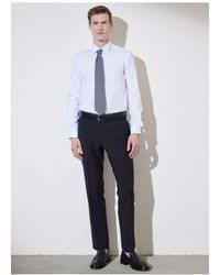 Brooks Brothers - Weißes Hemd Mit Schmaler Passform Und Klassischem Kragen Bbsp23Msh041 Für Herren - Lyst