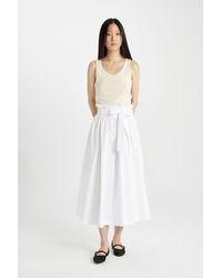 Defacto - A-Linie Popeline-Midirock Mit Normaler Taille Für Damen - Lyst