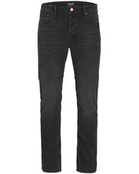 Jack & Jones - Hose mike tapered jeans im 5-pocket-style mit knopfleiste und gürtelschlaufen - Lyst