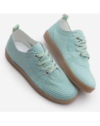 Marjin - Sneaker – Bunte Schnür-Sportschuhe Mit Bestickter Stickerei – Wassergrün Für Damen - Lyst
