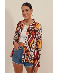Bigdart - 3721 Hemd Mit Grafischem Muster – C. Für Damen - Lyst