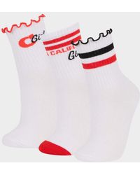 Defacto - 3-Teilige Lange Baumwollsocken Für Mädchen E6280A8Ns Für Damen - Lyst
