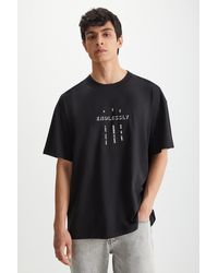 Grimelange - T-shirt , 100 % baumwolle, rundhalsausschnitt, bedruckt, - Lyst