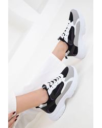 Soho - Schwarz-Lila Sneaker Für Damen - Lyst