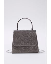 Trendyol - Anthrazitfarbene Abendkleid-Stilvolle Mini-Clutch-Handtasche Für Damen - Lyst