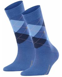 Burlington - Socken Marylebone 2Er Pack Kurzstrumpf, Rautenmuster, Onesize Für Damen - Lyst