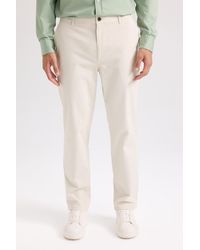 Defacto - Regular Fit Normal Geschnittene Sommer-Chino-Canvas-Hose Mit Geradem Bein D7349Ax25Sp Für Herren - Lyst