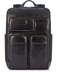 Piquadro - Blue square revamp rucksack rfid leder 42 cm laptopfach - Lyst