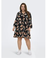 Only Carmakoma - Kleid Mit Schößchen Caranita Kurzes Kleid Für Damen - Lyst