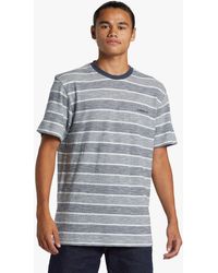 Quiksilver - Kurzarm-T-Shirt – Baumwollstoff Mit Gefärbten Streifen, 200 G/M2 Für Herren - Lyst