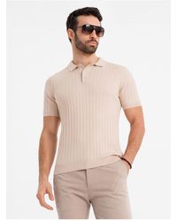Ombre - Poloshirt Slim Fit Aus Viskose Mit Vertikalen Streifen V2 M Für Herren - Lyst