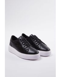 Trendyol - Schwarze Sportschuhe Aus Echtem Leder Mit Krokodildetails Für Herren - Lyst