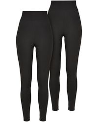 Urban Classics - Ladies high waist leggings 2-pack - Lyst