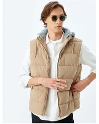 Koton - Schmal Geschnittene Pufferweste – Reißverschluss-Design Für Herren - Lyst